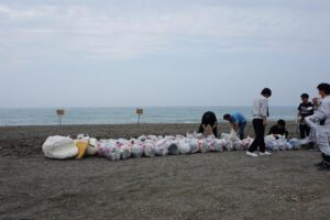 海岸清掃のゴミ2