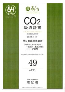 Co２吸収証書　令和６年