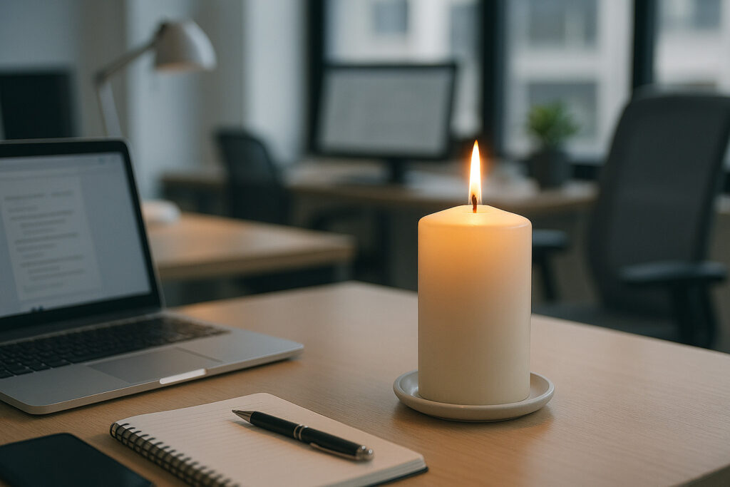 オフィスのキャンドル イメージ画像